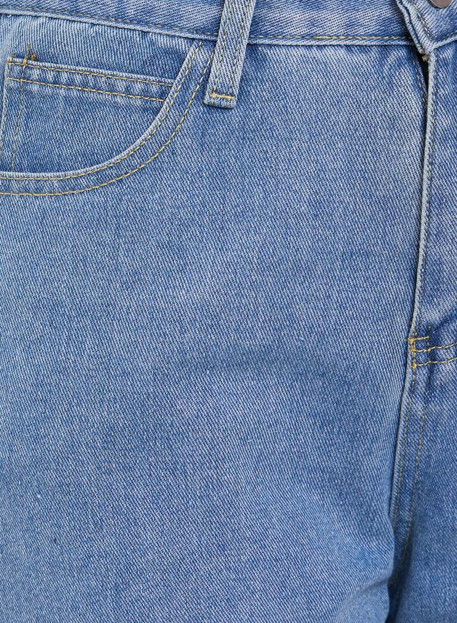 ستايلي جينز بأرجل واسعة وخصر عالي - Image 3