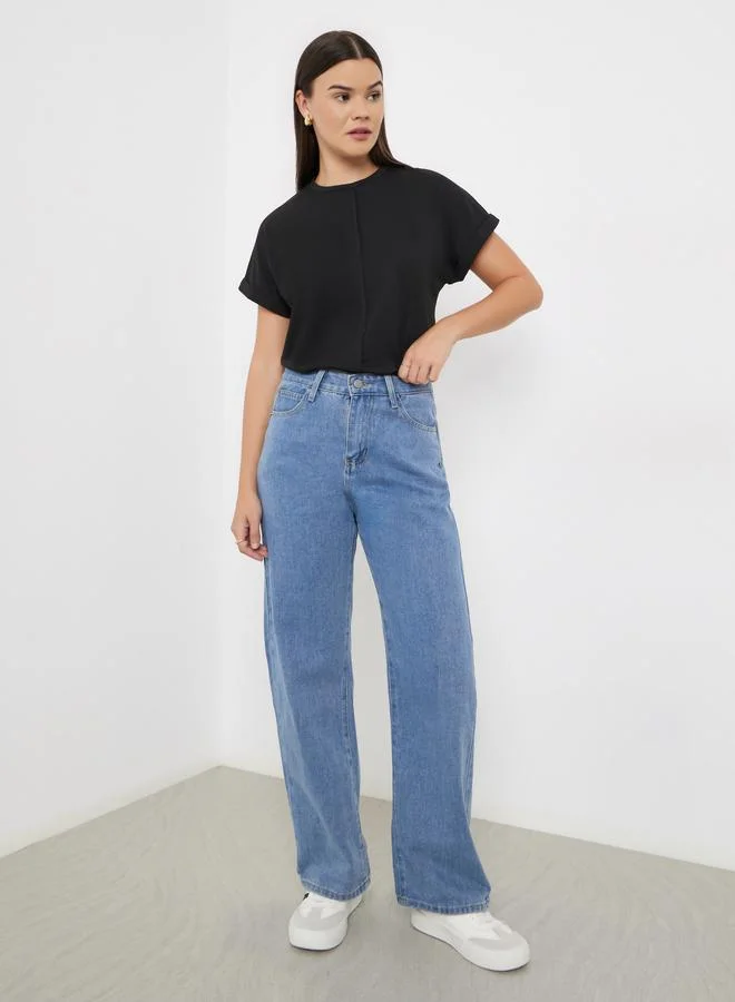 High Rise Wide Leg Jeans