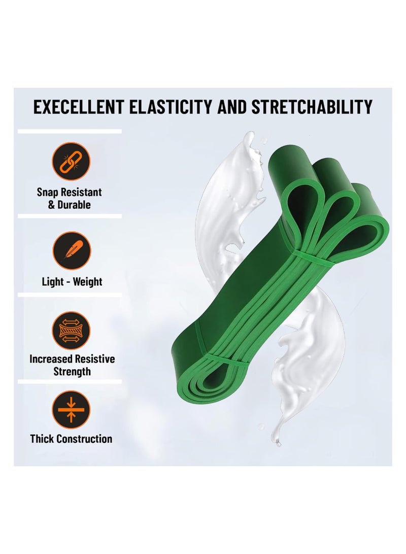 anythingbasic. Ab. Latex X - Light Resistance Band of Size 2080mm Length, 13mm Width, 4.5mm Thickness | Green | Material : Latex Rubber | For Yoga, Workout, Aerobics and Home Exercise Stretch Band  - Image 3