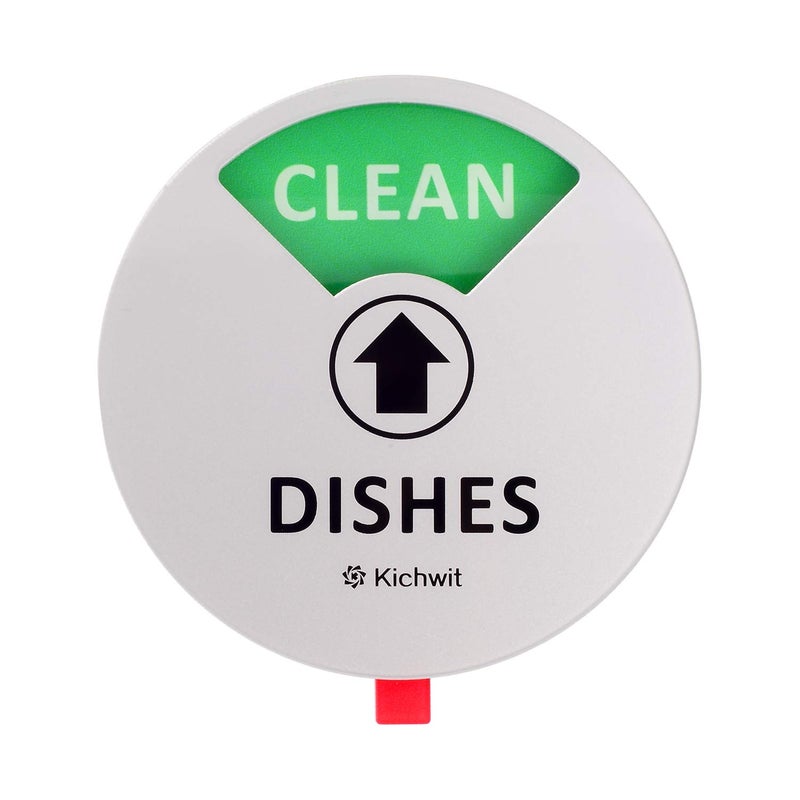 Kichwit Dishwasher Magnet Clean Dirty Sign Indicator with Running and Empty Options, Works on All Dishwashers, Non-Scratch Strong Magnetic Backing, Residue Free Adhesive Included, 4 Inch, Silver - Image 5