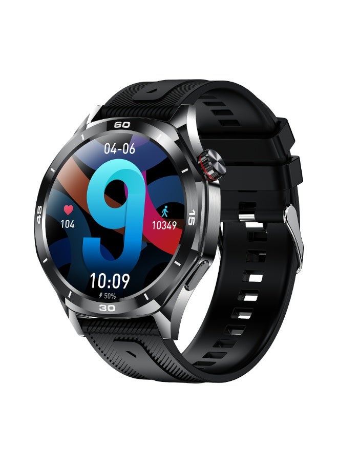 رولستيمي ساعة بلوتوث ذكية مقاس 1.52 بوصة للرجال ، تعمل باللمس بملء الشاشة ، ساعة ذكية ، مراقبة النوم ، أوضاع رياضية متعددة ، آر تي إل 129 - Image 1