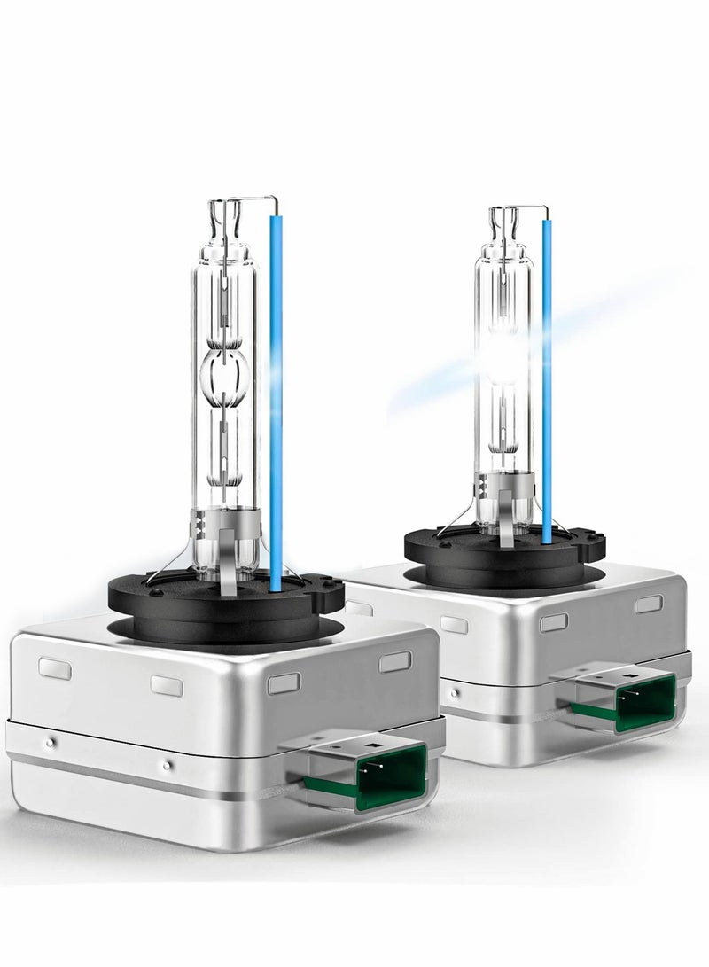 Loquat HID Headlight Bulb, D3S 500% Brightness 16000LM, 6000K White, OEM Xenon Replacement Bulbs Plug and Play 66340 42403 42302（2 PCS） - Image 1