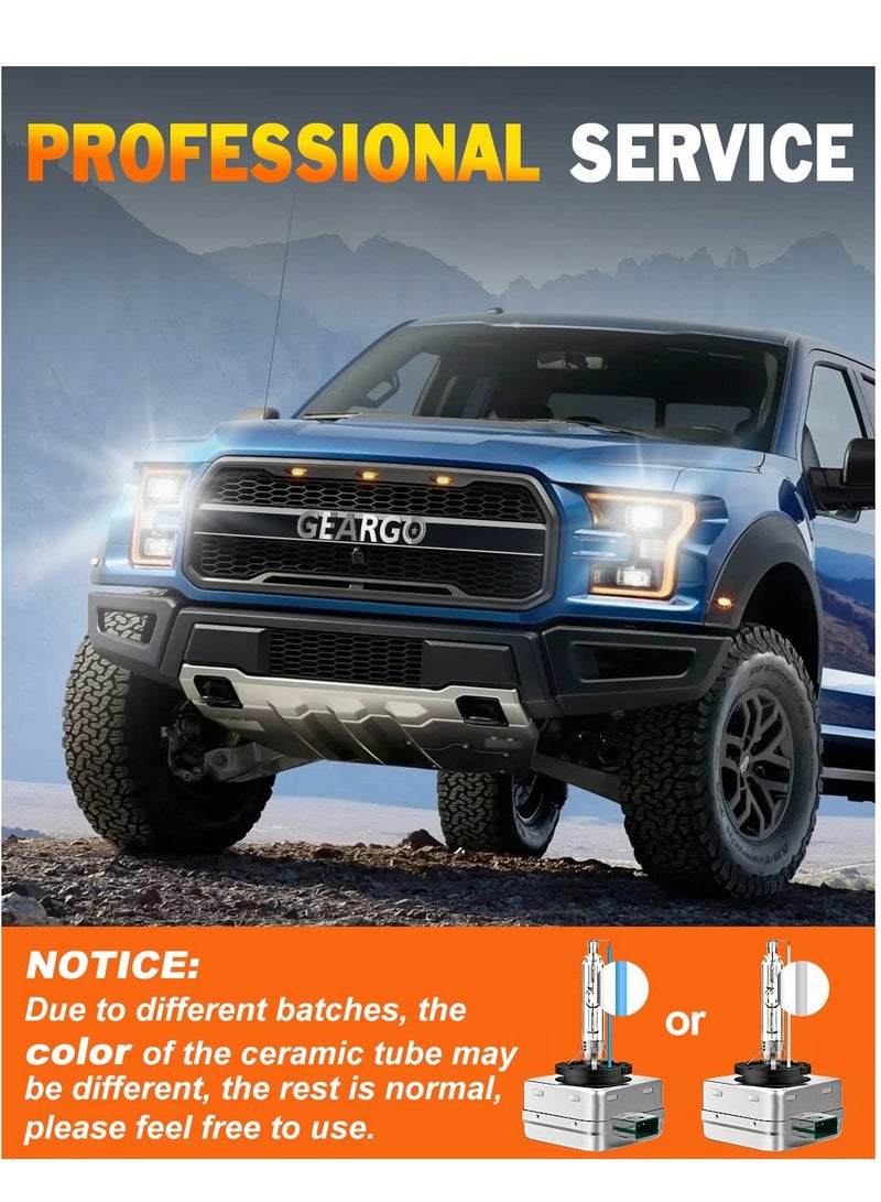 Loquat HID Headlight Bulb, D3S 500% Brightness 16000LM, 6000K White, OEM Xenon Replacement Bulbs Plug and Play 66340 42403 42302（2 PCS） - Image 5