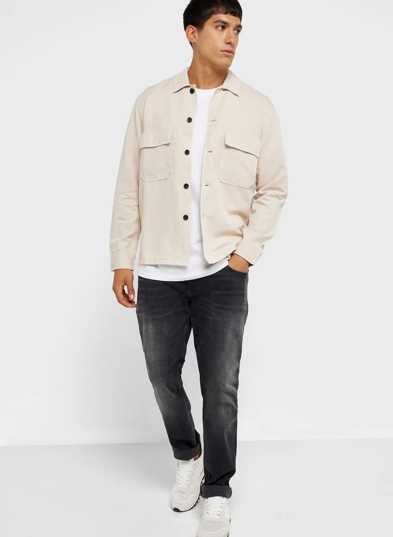CALVIN KLEIN Pocket Detail Regular Fit Shirt