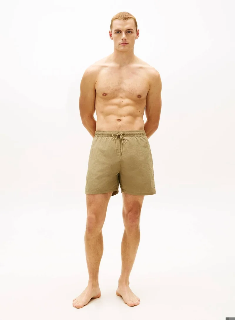 Tommy Hilfiger Flag Embroidery Mid Length Swim Shorts