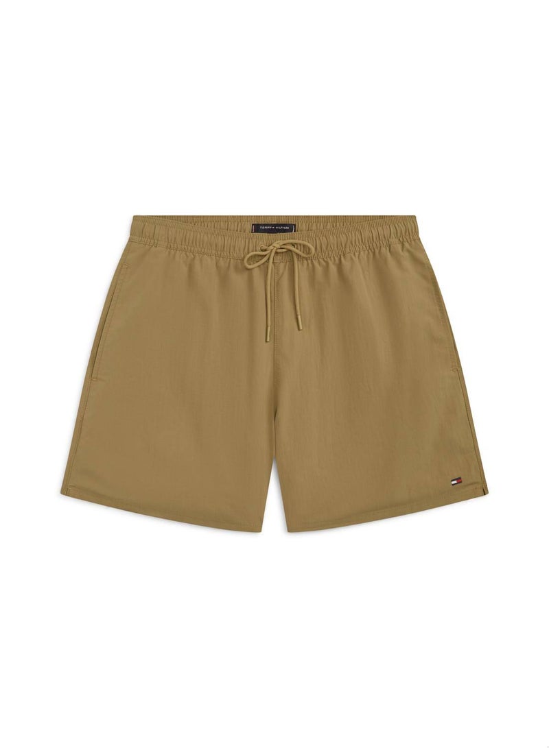 TOMMY HILFIGER Flag Embroidery Mid Length Swim Shorts - Image 5