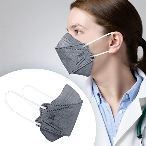 Blue Eagle 5-PLY BlueEagle Disposable Face Mask | 3D-Structure | PM 2.5 | Soft Inner Layer | Breathable Ample Air Space | with Activated Charcoal | 25 Pcs (Black) - Image 2