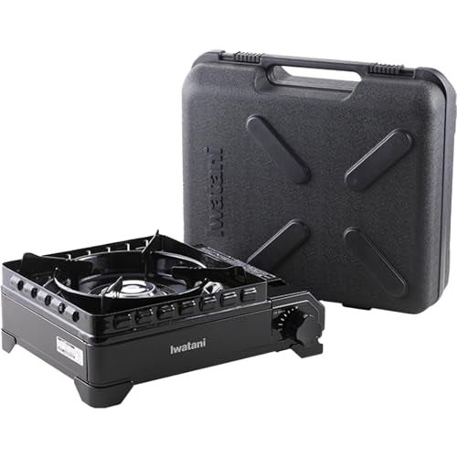Iwatani CB-ODX-1-BK Cassette Fu Cassette Stove, Tough Maru, Black - Image 1