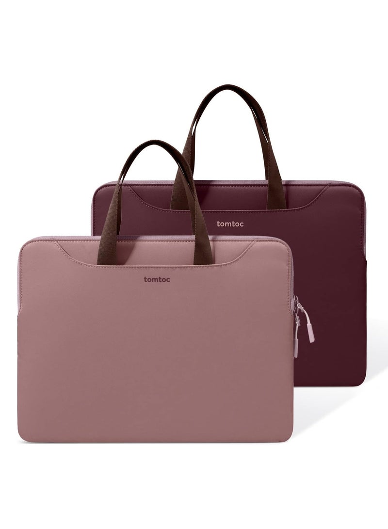 Tomtoc TheHer-A21 Slim Laptop Sleeve Bag with Dual-Tone Reversible Colors, Eco-Friendly Water-Resistant Carry Case for 14-inch MacBook Pro M4/M3/M2/M1 2024–2021 & 13.8" Surface Laptop - Image 1