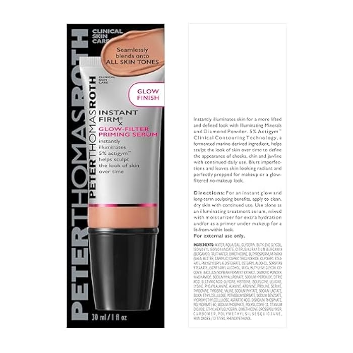 Peter Thomas Roth | Instant FIRMx Glow-Filter Priming Serum, Illuminating and Firming Serum, Helps Sculpt the Look of Skin Over Time, Blends Onto All Skin Tones - Image 2
