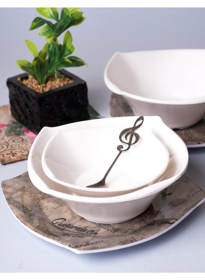 38 Piece Dinnerware Set Melamine Hand Over Square Set 57*41*30 cm-Café  - Image 3