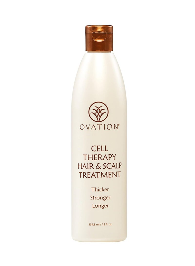 Ovation Ovation Hair Cell Therapy Hair Growth & Scalp Treatment for Men & Women - For All Hair Types, Helps Reduce Breakage & Split Ends - No Minoxidil, Sulfates, or Parabens - With Biotin, Vitamin B5, Aloe - Image 1