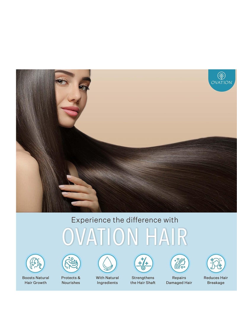 Ovation Ovation Hair Cell Therapy Hair Growth & Scalp Treatment for Men & Women - For All Hair Types, Helps Reduce Breakage & Split Ends - No Minoxidil, Sulfates, or Parabens - With Biotin, Vitamin B5, Aloe - Image 5