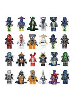 NIBEMINENT 24-Pack Ninjago Minifigure Building Blocks Children's Educational Toys 