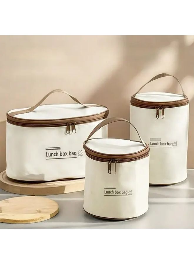 Insulated Lunch Bag Portable Thermal Tote For Office Workers Bento Box Carrier With Handles Meal Food Storage Durable Compact Design Rectangular Meal Carrier Students Professionals New - Image 1