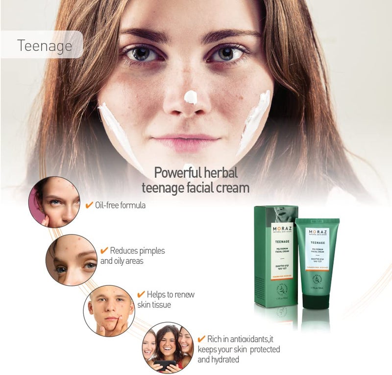 Moraz Polygonum Face Cream, Helps Reduce Teenage Oily Skin Problems, Facial Cream, Face Moisturizer, Common Teenager Oily Skin Treatment, 1.7 FL.OZ (50ml) - Image 3