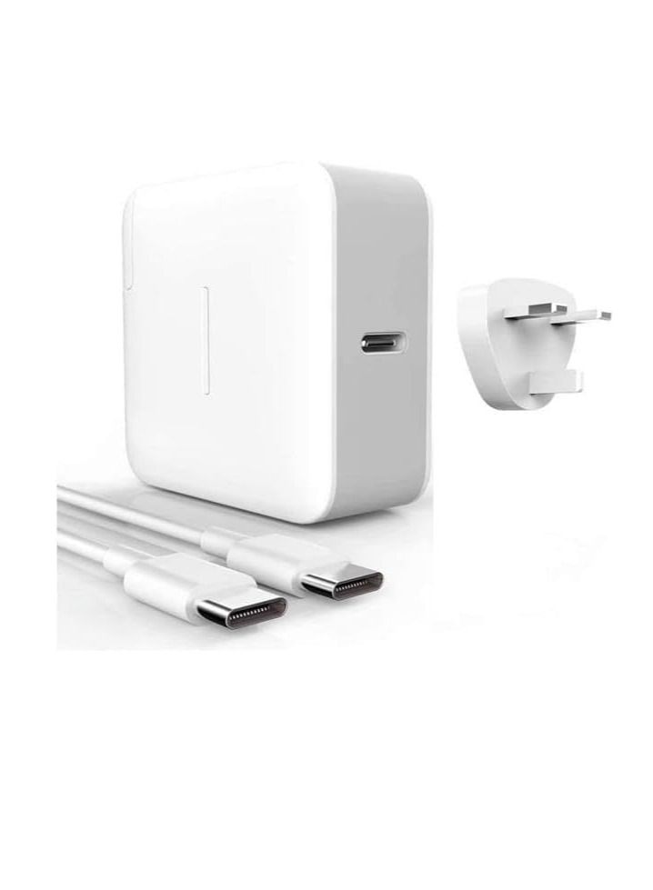 NTECH Replacement 65W USB-C AC Travel Adapter, (HDD28-02) 60W-65W USB-C AC Adapter (UK Plug Connector), PD USB-C Charger for Switch, Laptop, and Other Type-C Devices. - Image 1