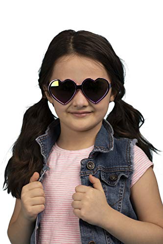 ARKAID Girls Heart Shaped Sunglasses PInk Arkaid UV 400 Sun Protection One Size Fits Most Kids - Image 3