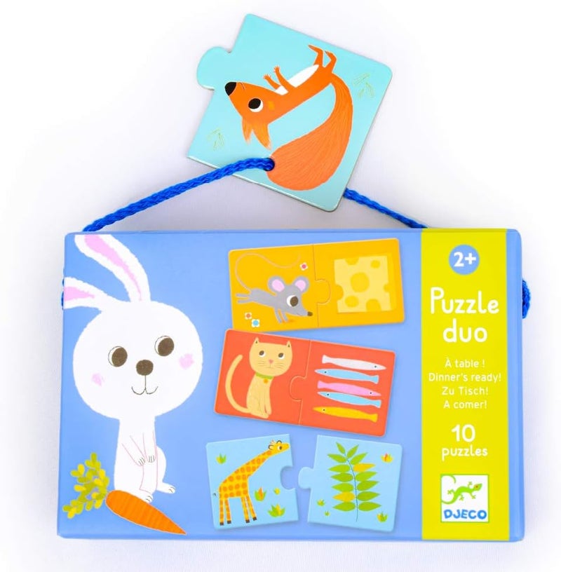 دجيكو Djeco Puzzle Duo/Trio العشاء جاهز! - Image 1