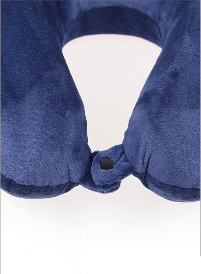 GDEOUP Travel Pillow - Memory Foam Neck Pillow Support Pillow,Luxury Compact & Lightweight Quick Pack for Camping,Sleeping Rest Cushion (Navy Blue) - Image 3