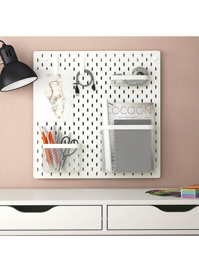 Green Tiger Pegboard Combination, White, 56X56 Cm - Image 2