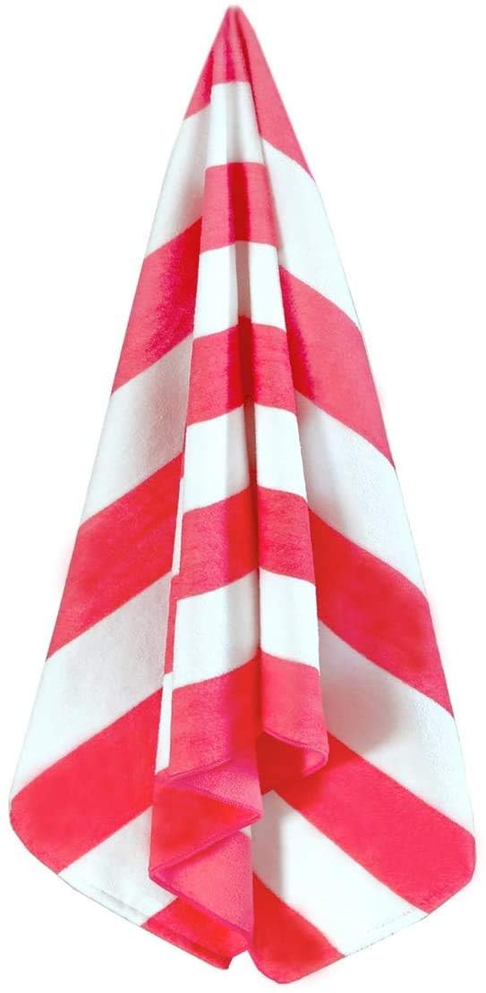 AMZ Large Beach Pool Towel 30x60 Oversized Cabana Stripe Hotel QualityLuxuriously Soft Absorbent Plush Towel - Image 1