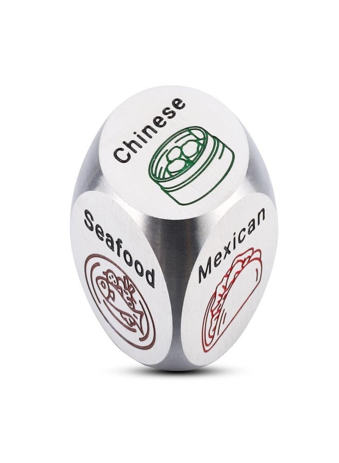 Delujouberst Husband Food Dice Mens Boo Basket Stuffers Date Night Idea for Women Men 6 Year for Couple Husband Wife Food Decision Dice National Boyfriend Day Gift Sweetest Day Gifts - Image 1