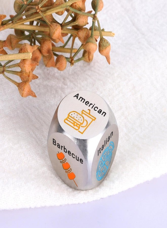 Delujouberst Husband Food Dice Mens Boo Basket Stuffers Date Night Idea for Women Men 6 Year for Couple Husband Wife Food Decision Dice National Boyfriend Day Gift Sweetest Day Gifts - Image 5