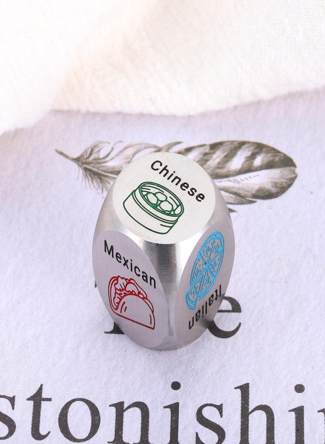 Delujouberst Husband Food Dice Mens Boo Basket Stuffers Date Night Idea for Women Men 6 Year for Couple Husband Wife Food Decision Dice National Boyfriend Day Gift Sweetest Day Gifts - Image 3