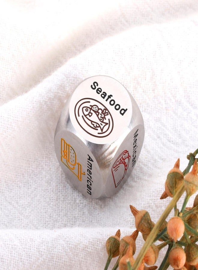 Delujouberst Husband Food Dice Mens Boo Basket Stuffers Date Night Idea for Women Men 6 Year for Couple Husband Wife Food Decision Dice National Boyfriend Day Gift Sweetest Day Gifts - Image 2