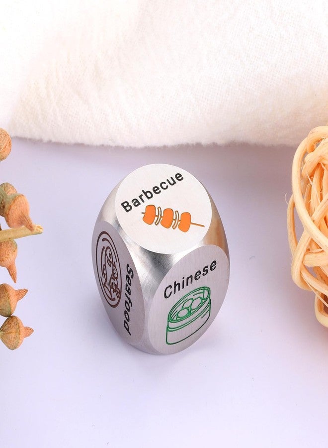 Delujouberst Husband Food Dice Mens Boo Basket Stuffers Date Night Idea for Women Men 6 Year for Couple Husband Wife Food Decision Dice National Boyfriend Day Gift Sweetest Day Gifts - Image 4