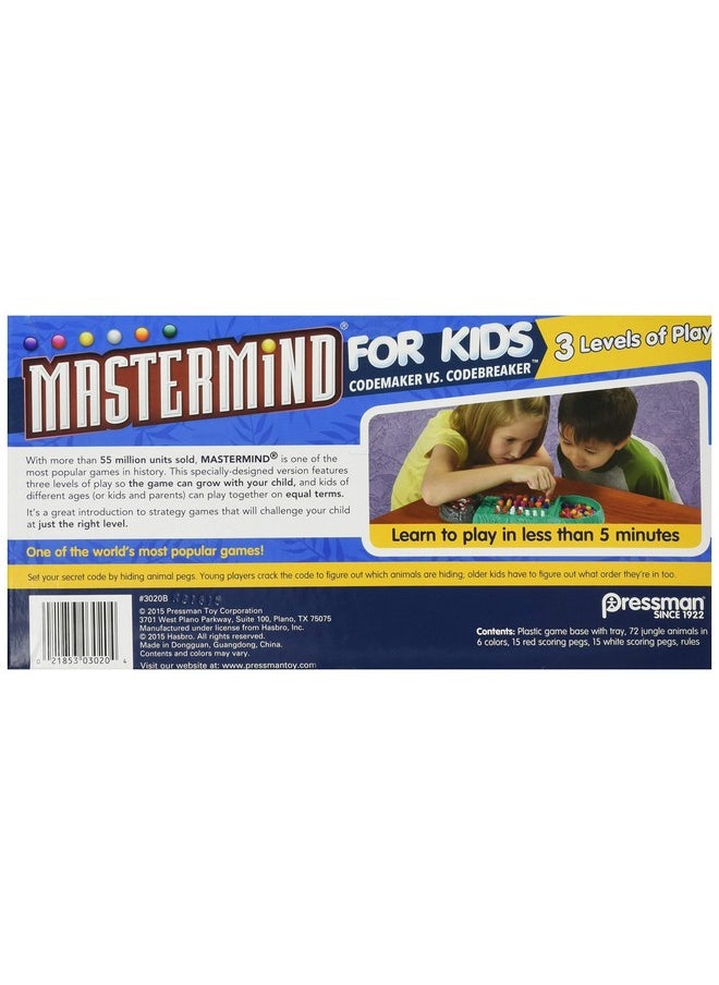 Pressman Pressman Mastermind for Kids - Codebreaking Game With Three Levels of Play Multicolor, 5"  - Image 3