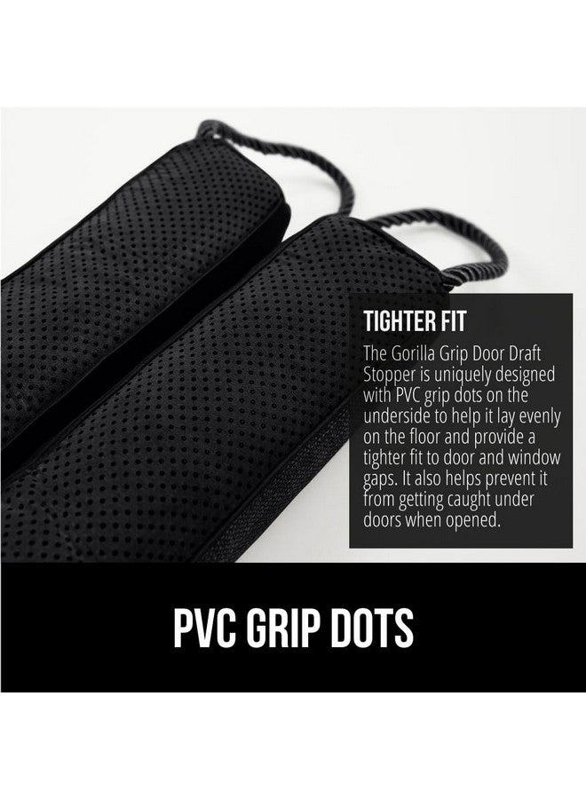 Gorilla Grip GORILLA GRIP Door Draft Stopper for Bottom of Doors, Weather Stripping Seal Blocks Hot Air, Noise, Bugs, Keeps Cold AC in, Sound Proofing Easy Install Gap Filler, Home Essentials, 36 Inch, Black  - Image 4