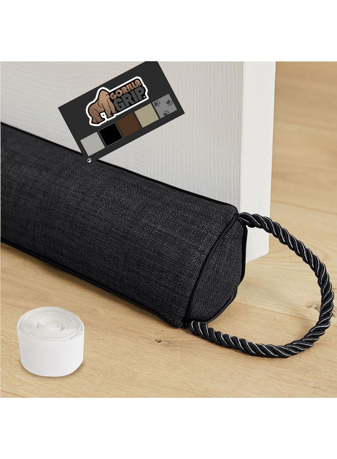 Gorilla Grip GORILLA GRIP Door Draft Stopper for Bottom of Doors, Weather Stripping Seal Blocks Hot Air, Noise, Bugs, Keeps Cold AC in, Sound Proofing Easy Install Gap Filler, Home Essentials, 36 Inch, Black  - Image 1