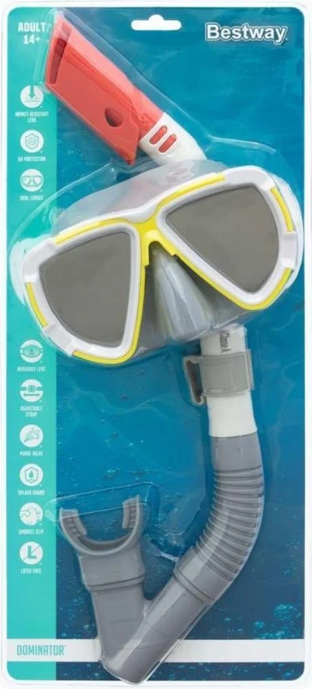Lisinya Bestway Dominator 2 Mirror Mask Snorkel Set - 24053 ( )