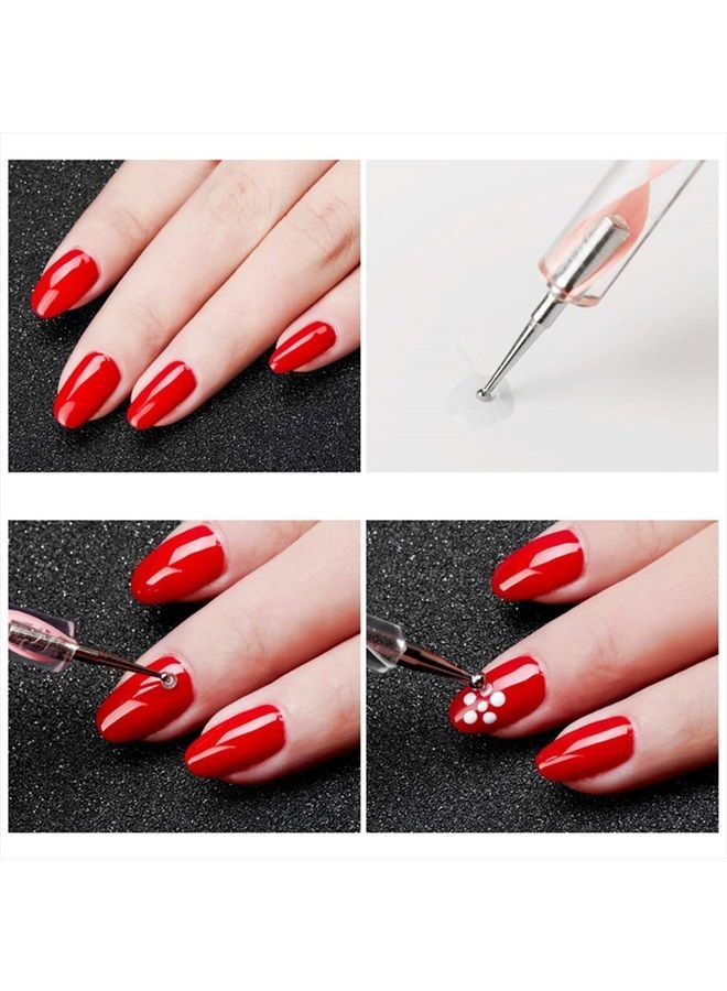 HiMo 5 pc 2 Way Dotting Pen Tool Nail Art Tip Dot Paint Manicure kit (5PC) - Image 3