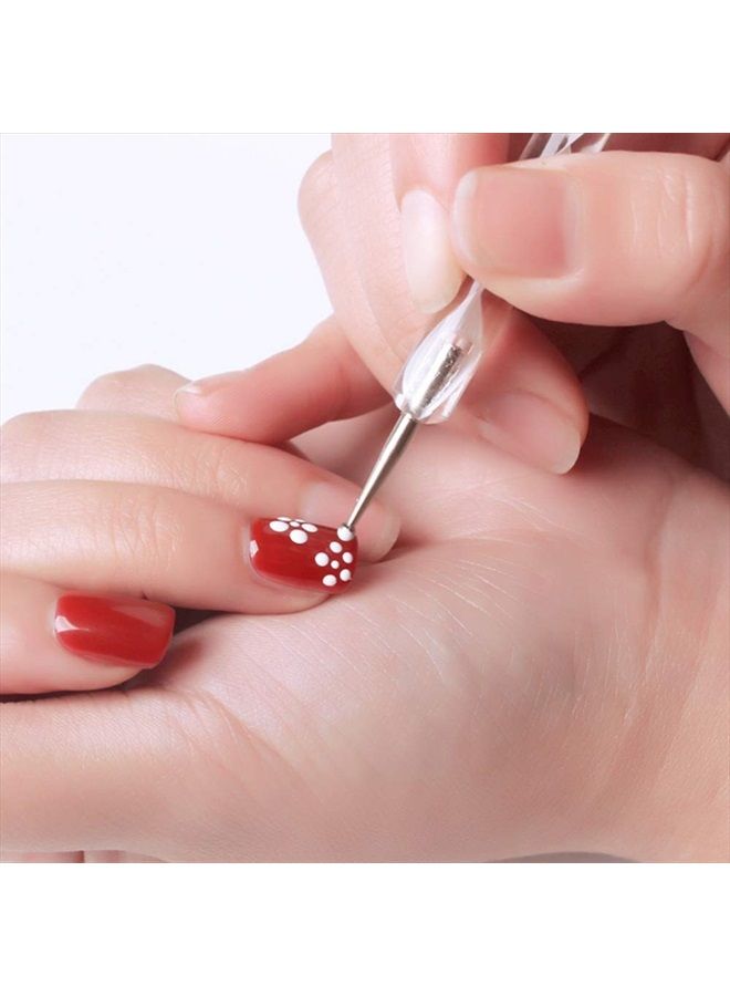 HiMo 5 pc 2 Way Dotting Pen Tool Nail Art Tip Dot Paint Manicure kit (5PC) - Image 4
