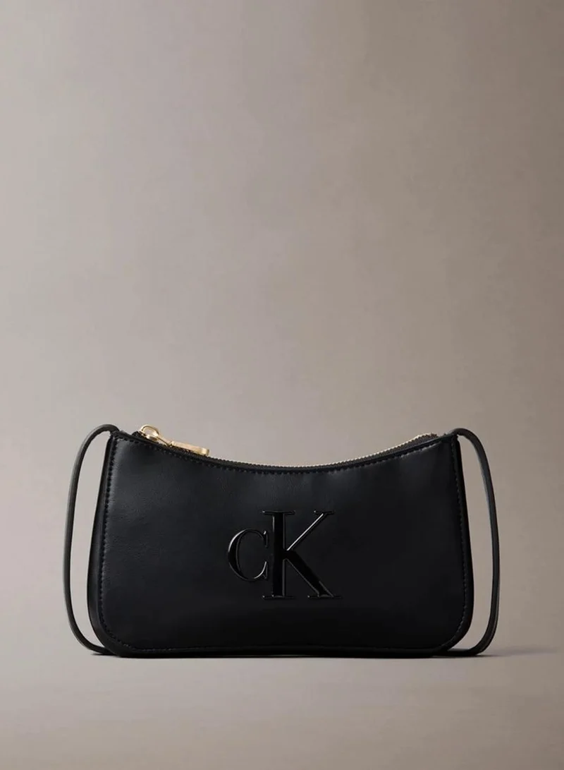 Embossed Monogram Mini Shoulder Bag
