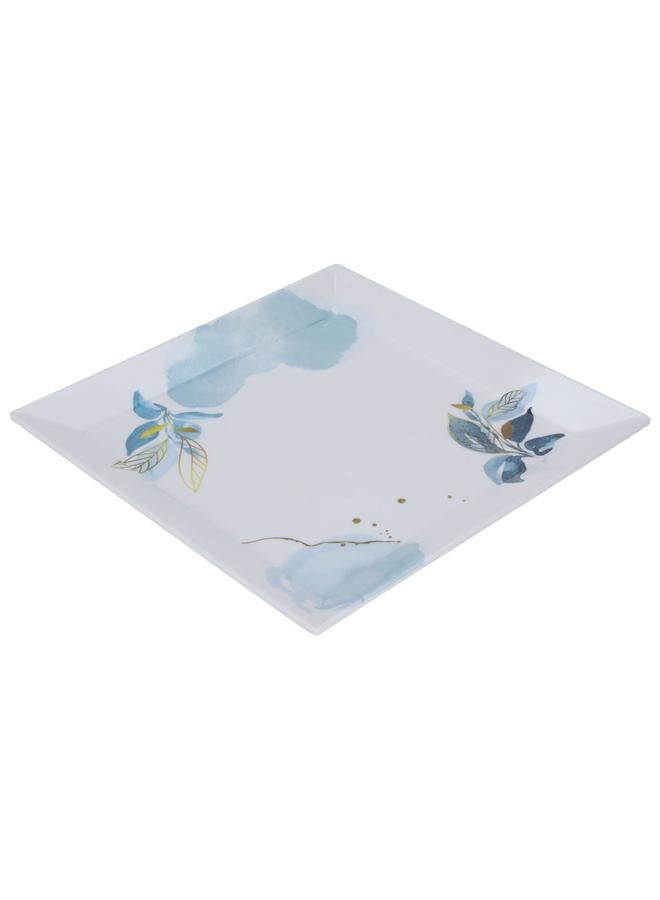 Alsaif Plastic Serving Tray 29.5 X 29.5 X 2.5 Cm Square White - Image 2