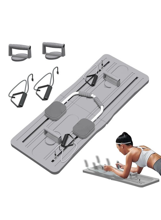 ShebSheb - Pilates Yoga Board - 2024 Pilates Reformer Set, Multi-Purpose Foldable Pilates Reformer Board for Home, 5 in 1 Pilates Sliding Board - Image 1