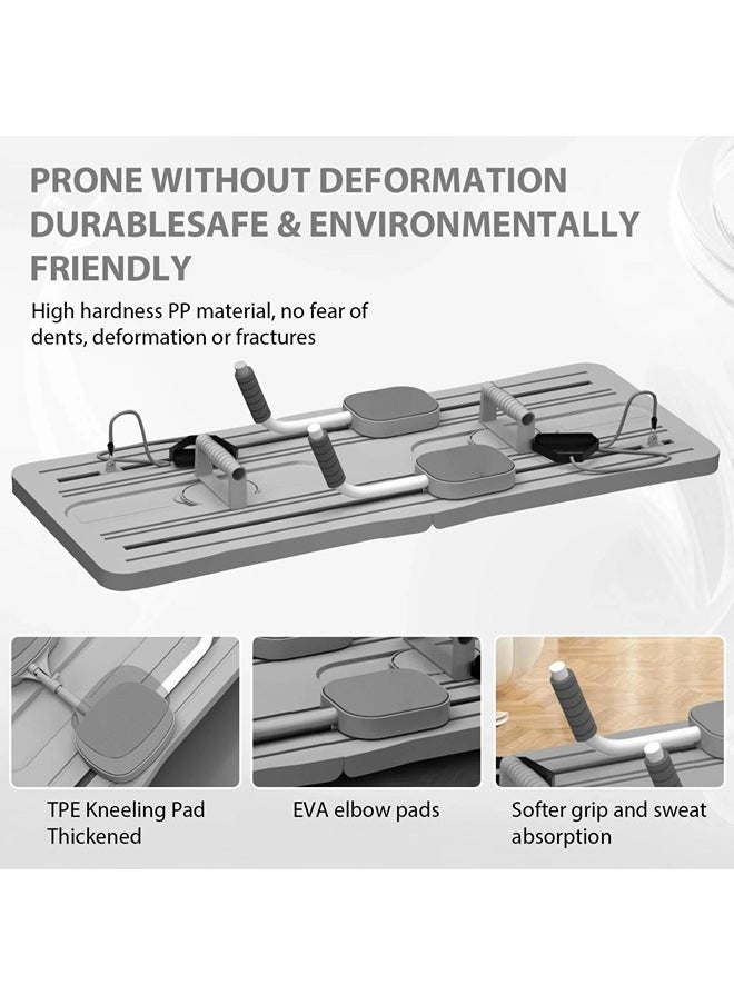 ShebSheb - Pilates Yoga Board - 2024 Pilates Reformer Set, Multi-Purpose Foldable Pilates Reformer Board for Home, 5 in 1 Pilates Sliding Board - Image 1