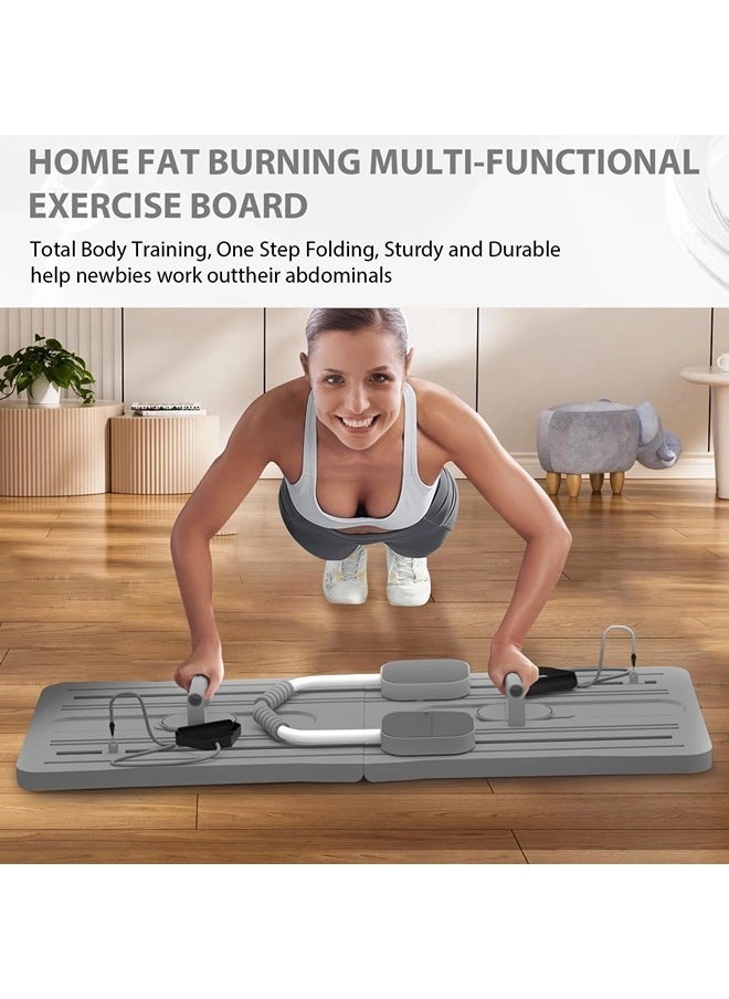 ShebSheb - Pilates Yoga Board - 2024 Pilates Reformer Set, Multi-Purpose Foldable Pilates Reformer Board for Home, 5 in 1 Pilates Sliding Board - Image 1