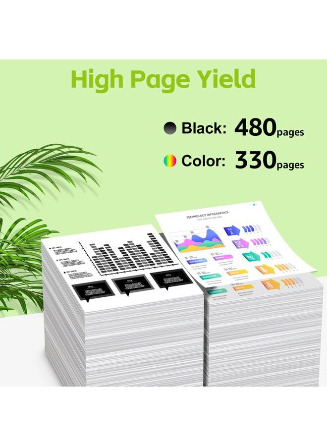 GREENCYCLE Compatible Hight Yield Remanufactured Ink Cartridge Replacement for HP 61XL 61BXL 61CXL DESKJET 1000 1050 1056 1510 1512 2000 3052 3511 3512 Printer (1 Black 1 Color, Total 2 Pack) - Image 3