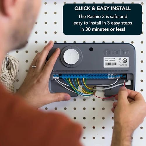 Rachio WiFi Smart Sprinkler Controller (16-Zone Irrigation Remote Control) – App-Based Scheduling, Local Weather Intelligence, Rain Skips, Easy DIY Install - Image 4