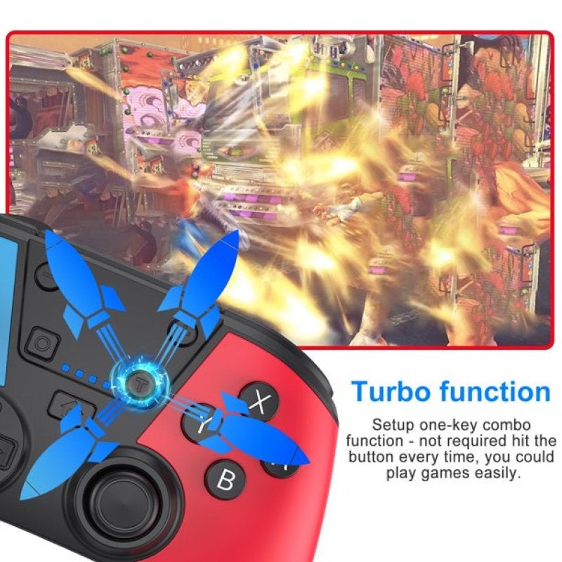 وحدة تحكم لاسلكية لـ Nintendo Switch/Switch Lite، جهاز تحكم لاسلكي عن بُعد للألعاب برو عصا تحكم لوحة ألعاب مناسبة لـ Nintendo Switch - Image 4