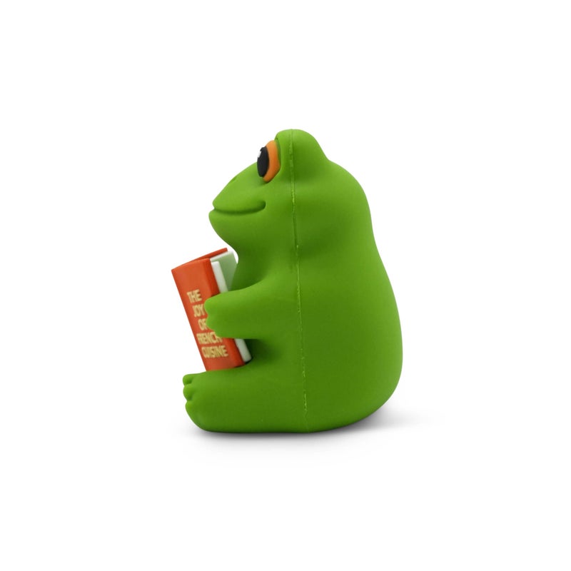 GOOFBALLS Little Readers â€“ Cute Figurines for Bookshelves, Desks, Terrariums & Home Decor â€“ Book-Loving Animal Statues - Frog - Image 5