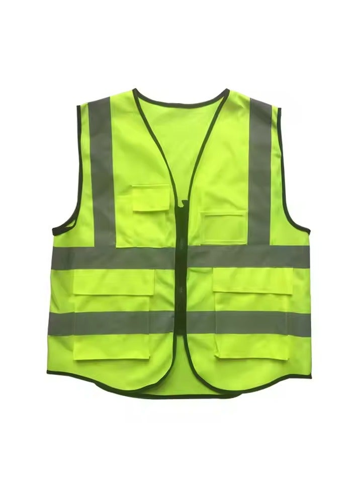 Generic High-visibility safety vest with night reflector. - Image 2