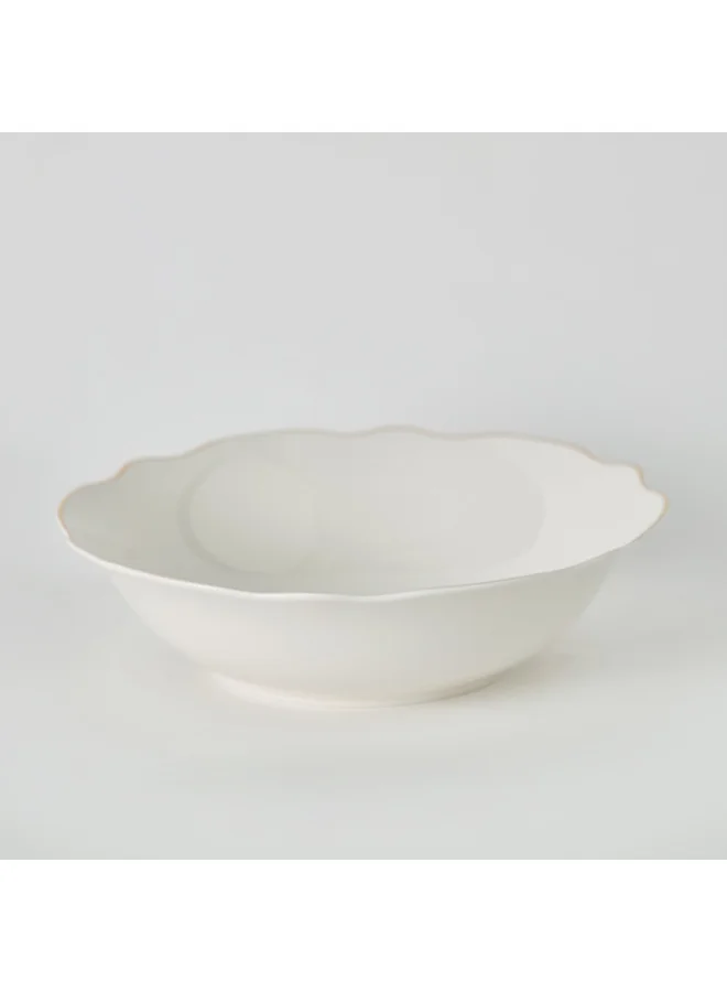 Home Box Ivory Salad Bowl 23.5 x 6.3 x 23.5 cm