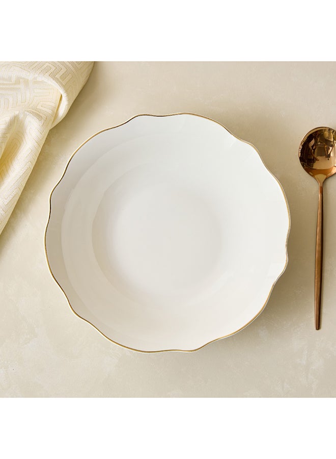 Home Box Ivory Salad Bowl 23.5 x 6.3 x 23.5 cm - Image 2