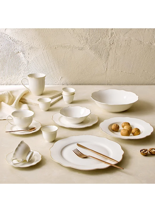 Home Box Ivory Salad Bowl 23.5 x 6.3 x 23.5 cm